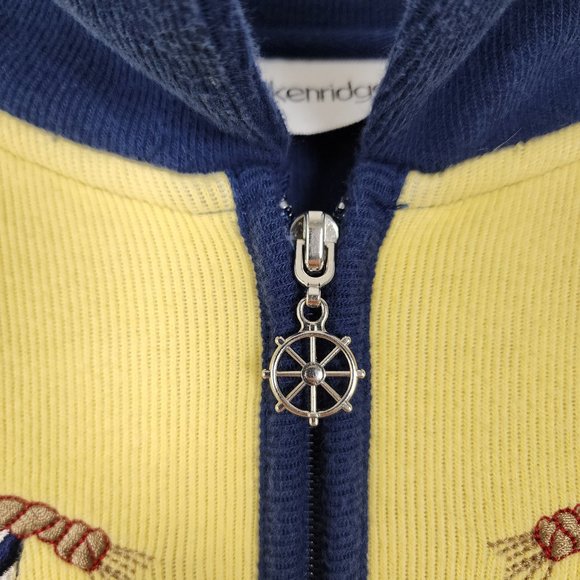 Breckenridge Sea Helm Knit Turtleneck Sweater Mens Medium Long Sleeve Full Zip - Picture 5 of 11